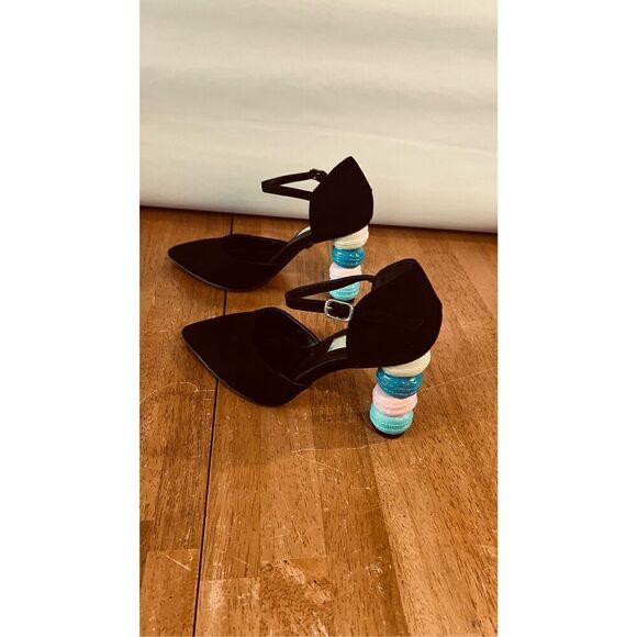 Daisy Street Macaroon Point Heeled Shoes Black SIze 5 Pumps - Picture 3 of 9